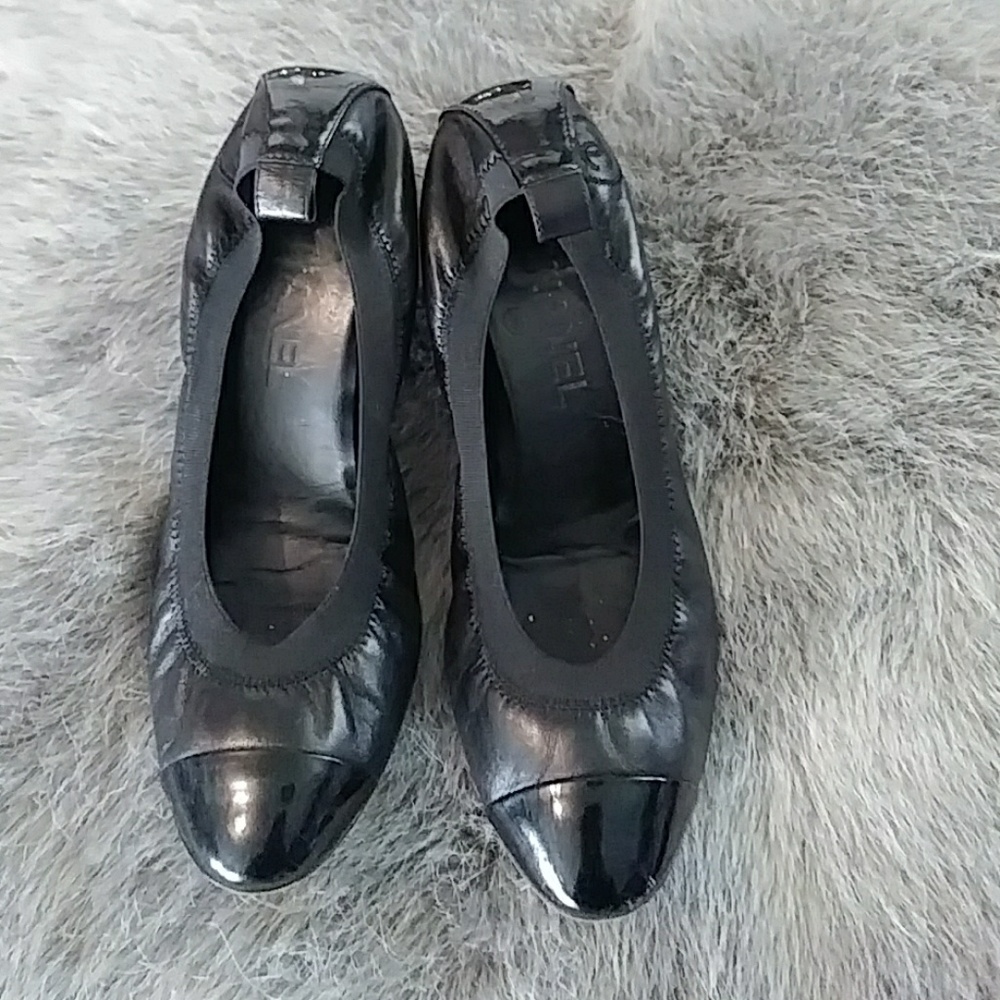 Black Chanel shoes 39 leather